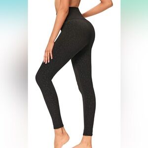 Black Leopard Print Leggings